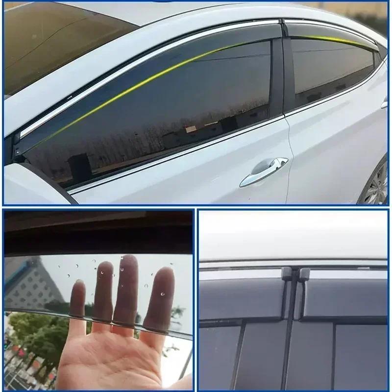 Windows Visor for Lexus UX ZA10 250h 200 F Sport 2019~2024 Car Sides Sun Rain Vent Smoke Guards Covers Awning Shelter Accessorie