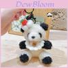 Plush Panda Keychain With Scarf And Flower Decoration For Kids And Collectors