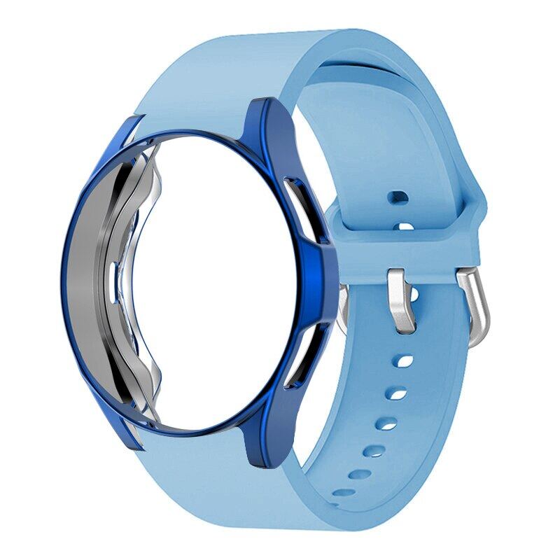 For Samsung Galaxy Watch 6 Pro 45mm Case+20mm WatchBands For Samsung Galaxy Watch 6 Classic 43mm 47mm Smartwatch Sport Strap Bracelet