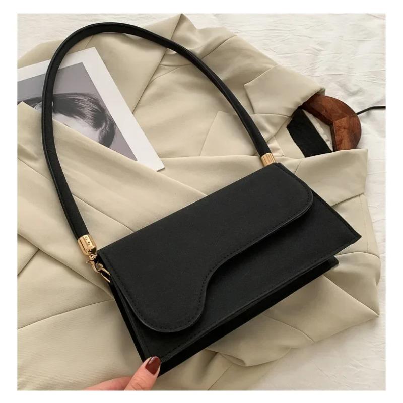 Retro Armpit Shoulder Bag for Women Fashion Trend Diagonal Crossbody PU Leather Purse