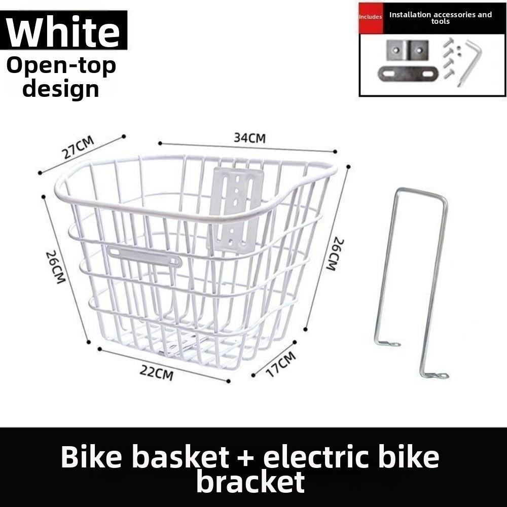 Universal Large Capacity Storage Baskets Metal Bicycle Front Basket