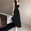 Women Sleeveless Slim Fit Maxi Dress Spaghetti Strap Bodycon Dress Casual Long Dress for Daily Wear Summer