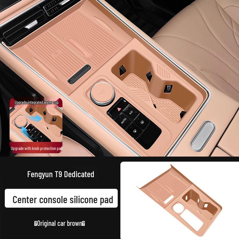 Silikon Anti-Rutsch-Matte für Chery Fengyun T9 Konsole & Getränkehalter
