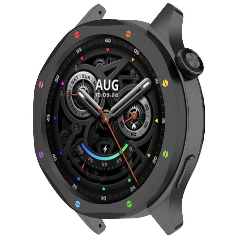 Metal Bezel Ring Case For Xiaomi Watch S3 S4 eSIM Protector Smart Watch Strap Cover Accessories With Tempered Glass Film S 3 4