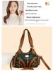 Women's Washed Soft Leather Crossbody & Shoulder Tote - Multifunctional, Casual, Trendy PU Bag