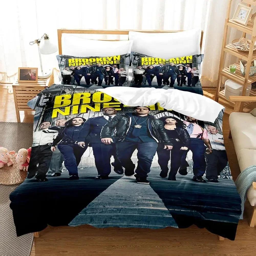 Brooklyn Nine-Nine Bedding Set Duvet Cover King Queen Size Boys Adult TV Trend Quilt Cover Pillowcase Comforter