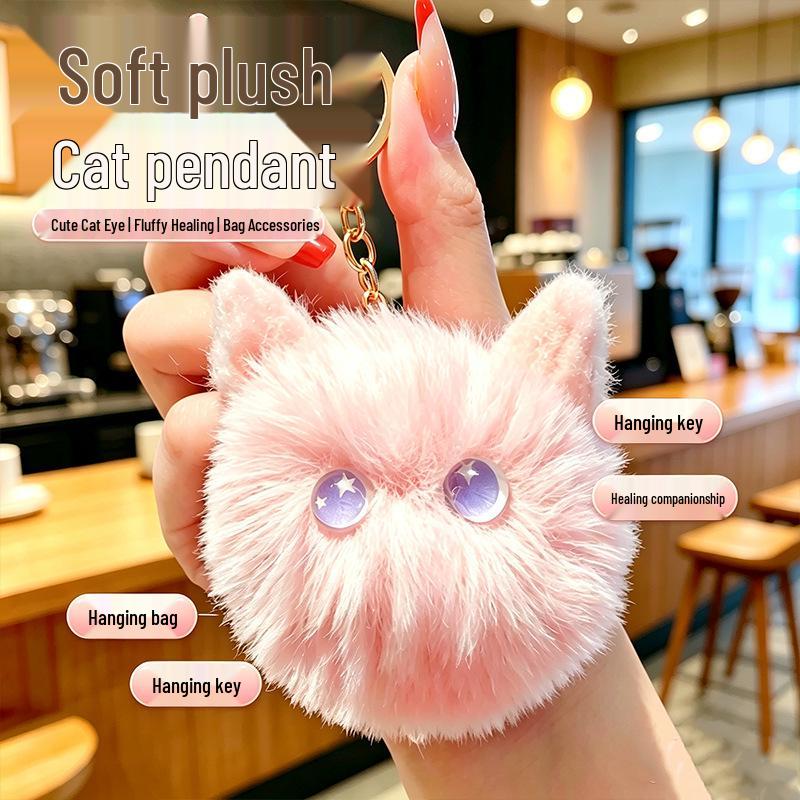 Year of the Sheep Lamb Keychain: Cute Plush Pendant for Students' Bags