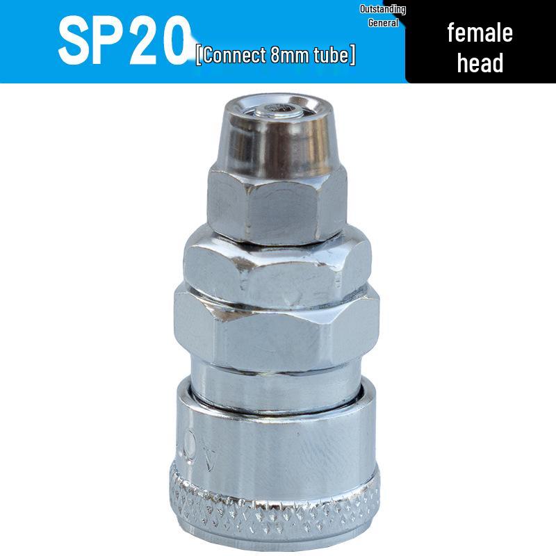 8mm C-type Pneumatische Snelkoppeling Set voor Luchtgereedschap