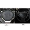 Carbon Fiber Steering Wheel Panel Cover Trim For LEXUS IS250 IS300 IS350 2014-18