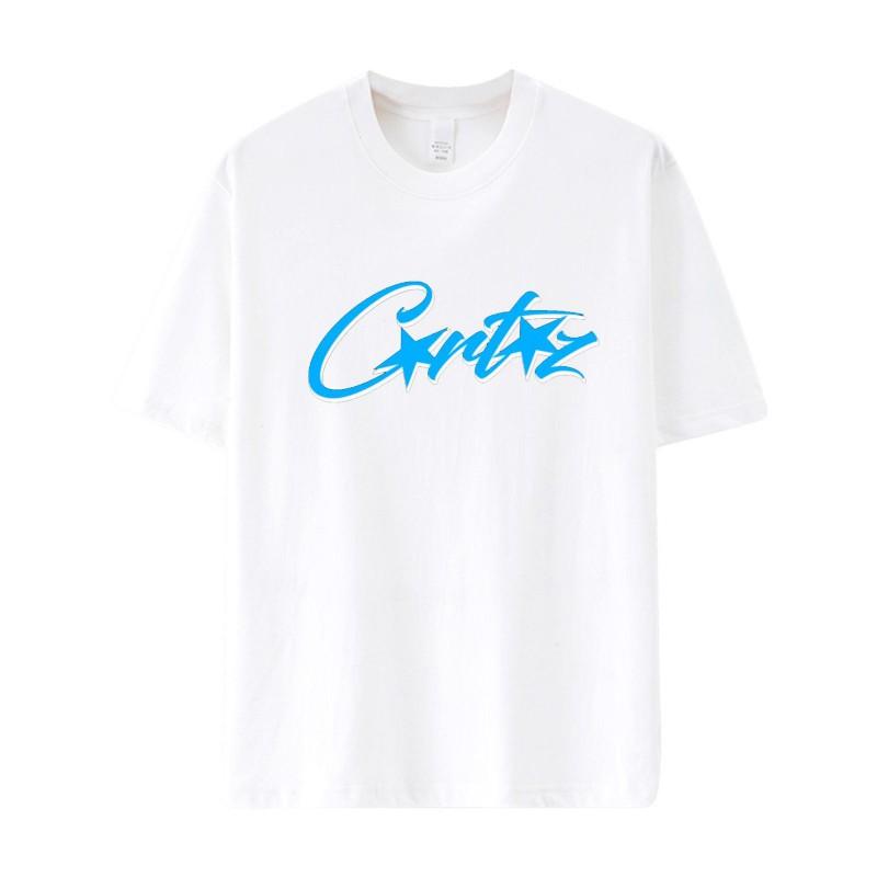 Corteiz Grafikdruck Oversized Streetwear T-Shirt Unisex Baumwolle Kurzarm T-Shirt Lässiger Lockere Passform