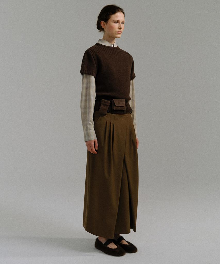 Aubeuawo Bud Wrap Skirt (Mocha)