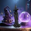 Halloween Baumwurzel Hexenstatue Gruselige Schwarze Hexe Figur Kunstharzskulptur Heim Büro Feiertagsparty Dekoration Ornament
