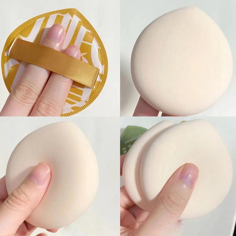 Set di spugnette cosmetiche con cuscino d'aria e contenitore per il trucco, spugna per zucchero filato, morbida pelle, clip, strumenti per uso asciutto e bagnato