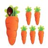 6 Piezas Forma de Zanahoria de Pascua Bolsita Porta Cubiertos Bolsita de Fieltro para Cortador de Tenedores Cubierta para Mesa de Comedor Cuchillos y Tenedores de Pascua