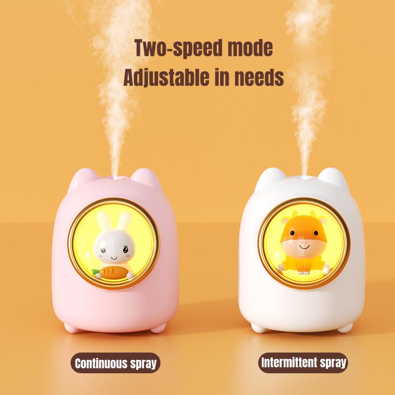 Sweet Bunny Usb Air Humidifier Wireless Electric Aroma Essential Oil Diffuser With Led Light Mini Portable Perfume Humidifiers