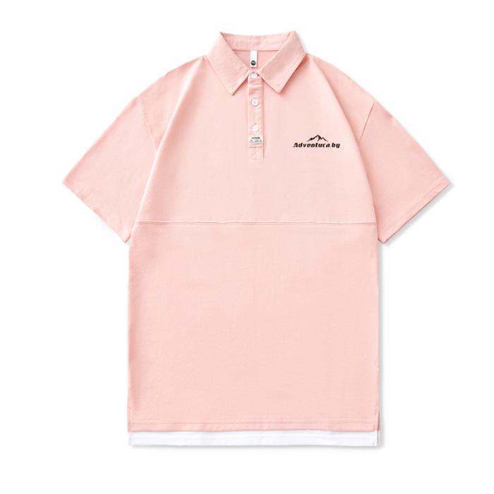 Men's Summer New Loose Short-sleeved POLO Shirt Men's Lapel Thin Short T-top