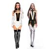 Black / White Nun Costume Adult Women Cosplay Hoodie Sexy Sister Outfits For Halloween Party Dress