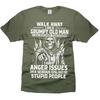 Funny Grumpy Old Man Shirt Father's Day Gift Grandpa Shirts Walk Away Tee Unisex T-Shirt