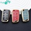 Schlüsselhülle für VW Golf 7 GTI POLO Touran Tiguan Skoda Octavia Rapid Kodiaq Fabia Seat Ibiza Leon Ateca Arona T-Cross T-Roc