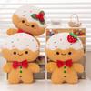 Entzückendes Lebkuchenmann-Plüschtier Gemütliches Kissen Weiches Geschenk zur Weihnachtsdekoration