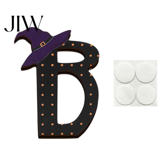 Halloween Tiered Tray Decor Wooden BOO Ornaments for Tabletop Decor, Boo Letter Wood Signs Creative Decorations Festive Holiday Home Party Solid