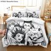 Hunter X Hunter 3D Bettwäscheset Japanischer Anime Twin Queen King Bettbezug Kissenbezüge Polyester Für Jungen Bezugsets