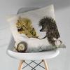 Retro Vintage Hedgehog Pillowcase for Sofa Room Office Decor Printing  Merchandise AllMatch Cushion Cover