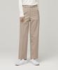 MUSINSA STANDARD WOMAN Women'S Heavyweight Fleece-Lined Straight Hidden Elastic Waist Slacks [Beige]