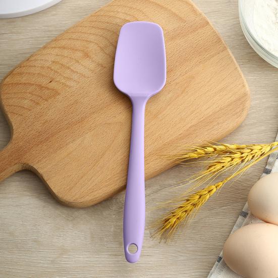 Non-Stick Silicone Spatula with Hanging Hole Non-Slip Handle Heat Resistant Flexible Scraper Baking Mixing Tool Dishwasher Safe