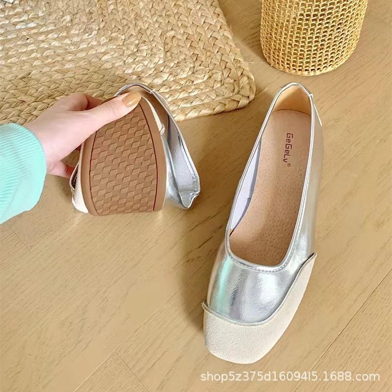 Single Shoes Leather Women's Shoes Flats