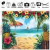 2D plane, 1 piece of tropical beach Hawaii-themed background fabric, suitable for Mother's Day