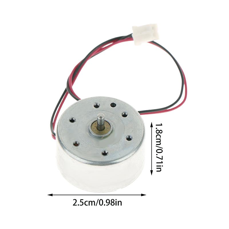 RF-300C Mini 300 Motor DC 1.5V -6V 7000RPM Micro 24.4MM Round Spindle Motor Low Current DIY Solar Power Fan Hobby Toy Model