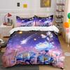 Ethereal Floral Galaxy Set Design  Kid'S And Adults' Bedroom Decor, Exquisite Three-Piece Bedding Set Gift