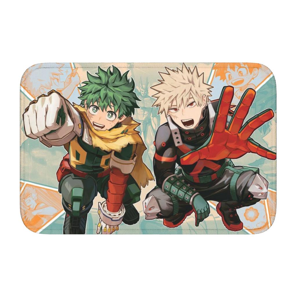 My Hero Academias Doormat Non-Slip Bath Kitchen Welcome Mat Toilet Door Floor Entrance Carpet Rug Footpad