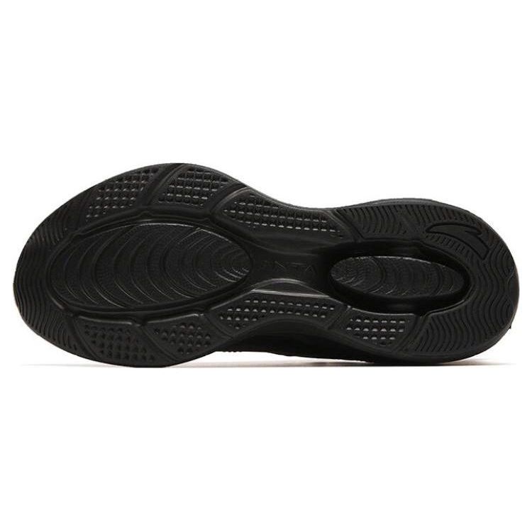 Anta Energy Ring Shock Absorption Non-Slip Wear-Resistant Breathable Low-Top Running Shoes Women sneaker Bright-Black 122315575-5