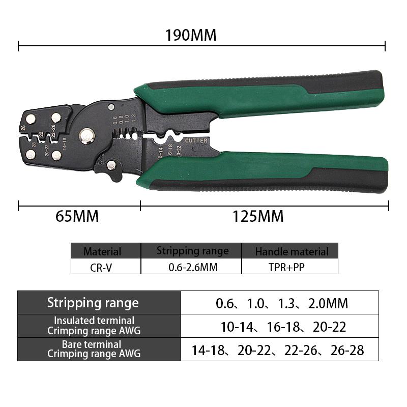 1pcs 4in1 multifunctional crimping pliers wire stripper wire cutterterminal pliers wiring accessories hand tool accessories High Quality