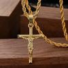 [YS Kreuz Halskette] Edelstahl YS Kreuz Anhänger Halskette - Hip-Hop Punk Stil Schmuck für den täglichen Gebrauch für Männer