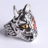 Bague Masque Prajna Homme Masque Asymétrique Bague Créative Rétro