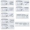 Mcnky6 3D ABS Chroom Letters Cijfers Voor Q2 Q3 Q4 Q5 Q6 Q7 Q8 TDI TFSI Auto Achterklep Kofferbak Embleem Sticker Badge Auto Styling Accessoires
