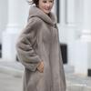 Imitation Mink Coat Women's Medium and Long Winter Thickened Imitation Mink Fur Imitation Coat Imitation Mink Velvet