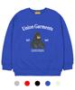 UNION GARMENTS [Fleece-Lined] Black Bear Oversized Sweatshirt
