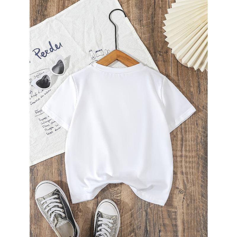 European sizes Girls' Outdoor T-Shirts ( T) Features a Casual And Stylish Unicorn Birthday Theme Print