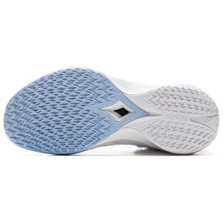 Li Ning Speed 2 Confortables Et Tendance Antidérapantes Amortissantes Basse Coupe Chaussures de Basketball Homme Blanc Bleu ABAV009-2