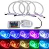 BMW E36 E38 E39 E46 RGB Set inele Angel Eye + telecomandă, 12V, Off-Road