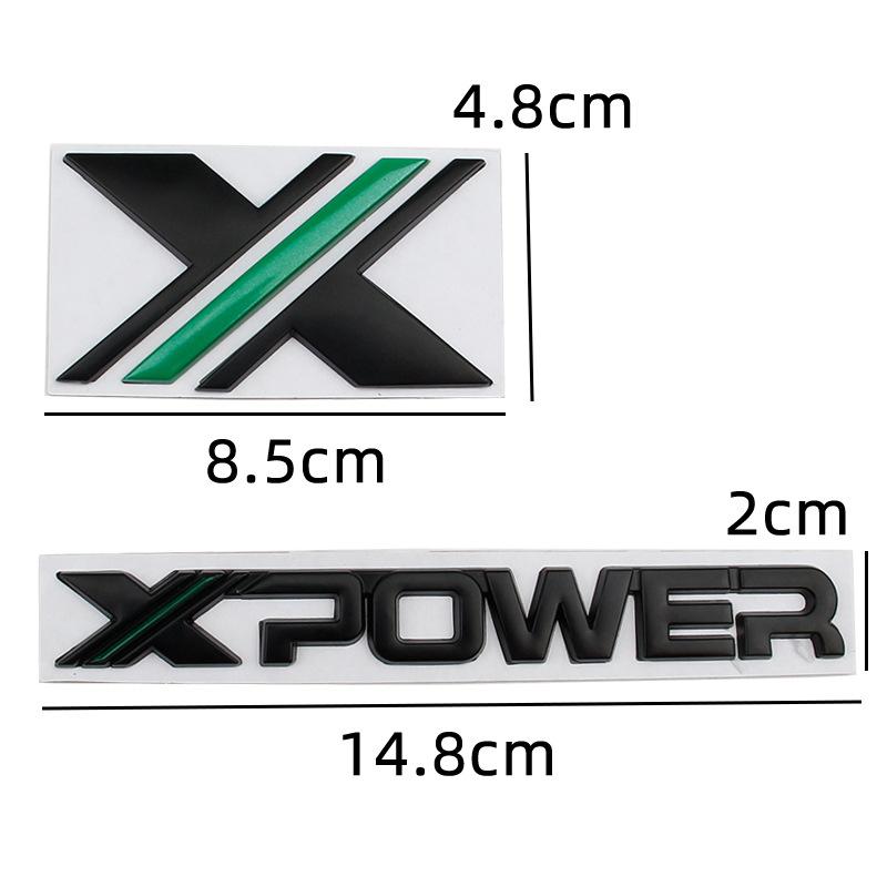 Samochód 3D Metal X XPOWER Logo bagażnika odznaka godło naklejki naklejki dla MG 3 7 5 6 EZS TF ZR ZS HS GS GT Hector RX5