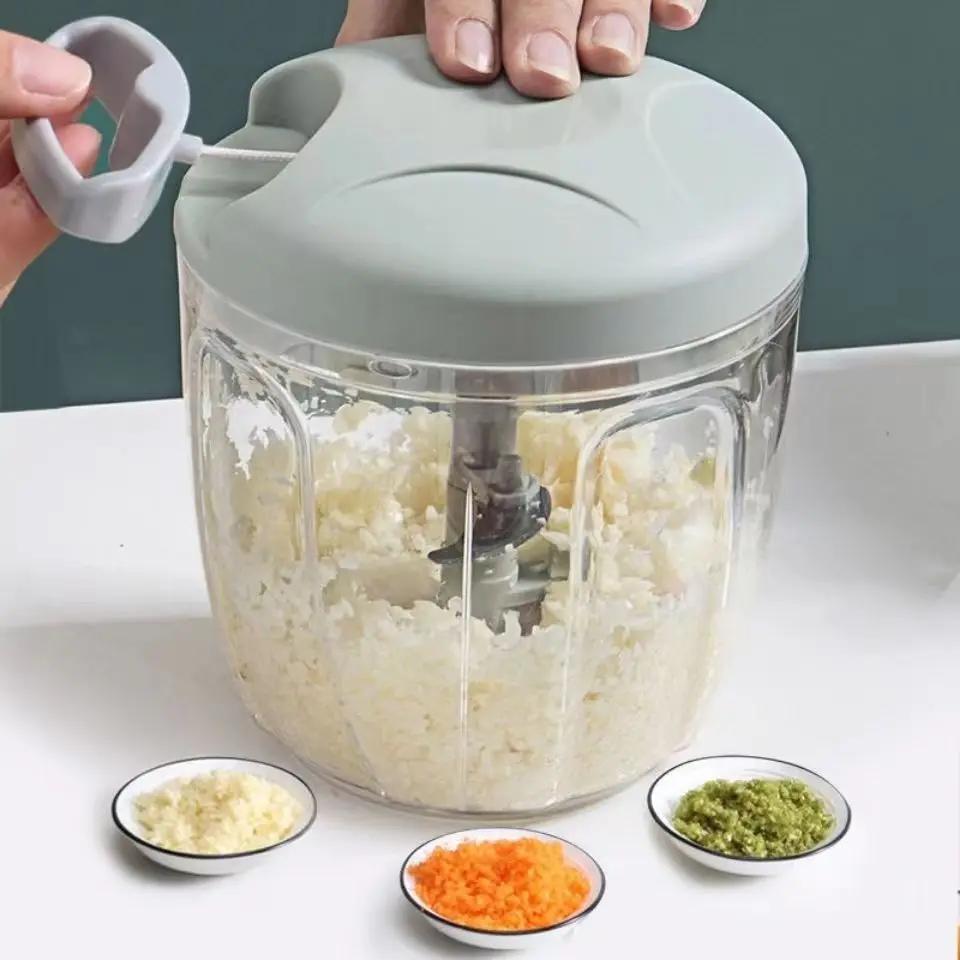 Multifunctional Manual Meat Mincer Garlic Chopper Rotate Garlic Press Crusher Vegetables Cutter Meat Grinder Kitchen Accessories