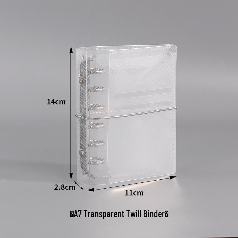 Korean Style Twill PP Binder Photo Journal with Card Storage - M5 Notebook Cover