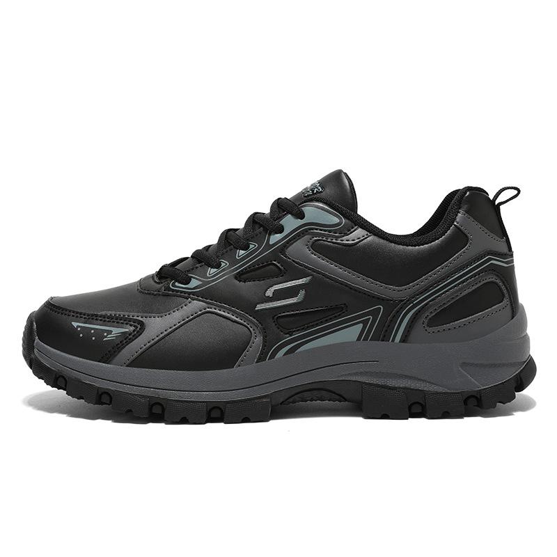 Supply Outdoor Shoes Low-top Hiking Shoes White Sports Shoes Leather Surface Casual Hiking Shoes Foreign Trade Large Size Shoes Men