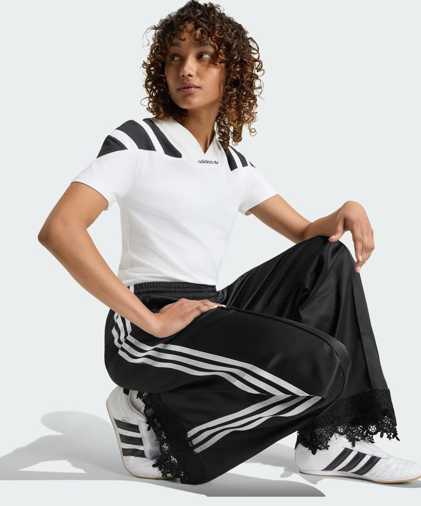 adidas Satin Lace Firebird Loose Track Pants - Black / Ld1806