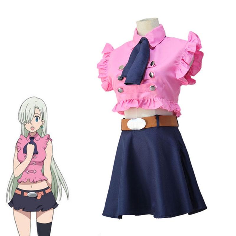 Stílusos A Hét Halálos Bűn Elizabeth Liones Cosplay Jelmez Szett Lélegző Anyagkialakítással